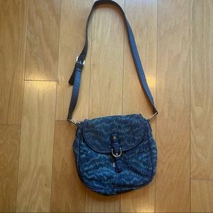 Ikat print cross body bag